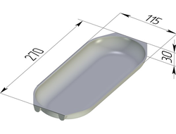 Форма Батонница 270 х 115 х 30 мм