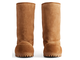 Balenciaga Alaska Fur High Boot Brown