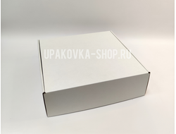 Коробка с откидной крышкой 300*300*90 мм БЕЛЫЙ