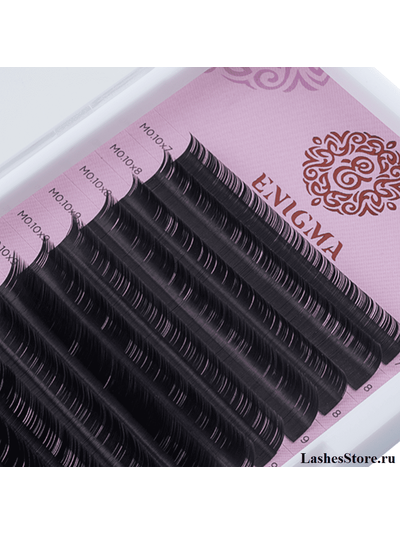 Ресницы чёрные ENIGMA - mini Одна длина (6 линий)
