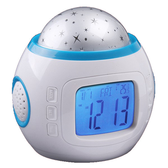 Часы будильник проектор UKC 1038 звездное небо Оптом