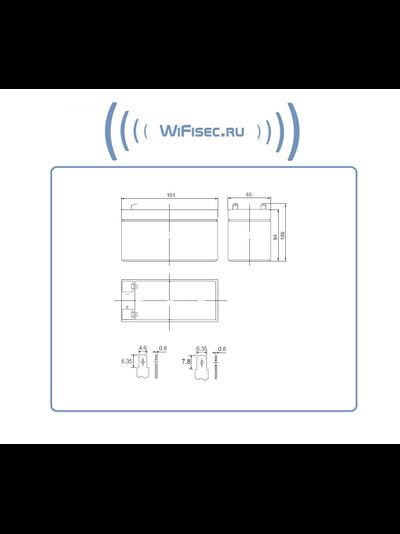 Delta, Cвинцово-кислотная аккумуляторная батарея серии DT (АКБ 12-7)