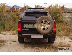 Задний силовой бампер серии Трофи на Volkswagen Amarok I 2010-2016 (03.135.12)
