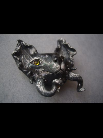 Коллекционная брошь с морским котом "Глубоководный Дэйви Кош"