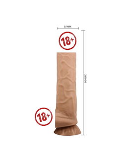 BW-008103NRG Фаллоимитатор с подвижной кожей на присоске