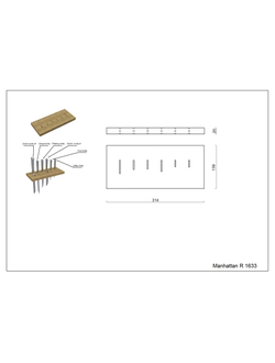Модуль держатель ножей  R1633 Manhattan Original