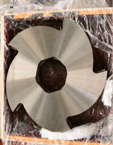 Роторы двухвального шредера для измельчения металлической стружки