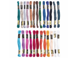 Набор ниток для вышивания (мулине) "АССОРТИ", 25 цветов