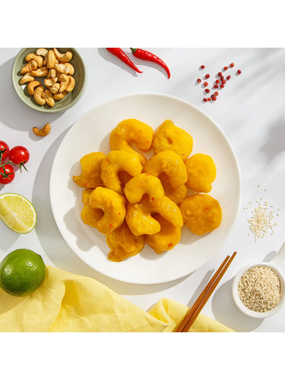 Креветки белоногие очищенные В ИНДОНЕЗИЙСКОМ СОУСЕ замороженные 400 г Fish &amp; More