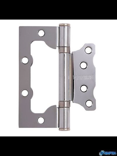 Петля дверная накладная без врезки (бабочка) хром купить в Челябинске | КВИРТЕК
