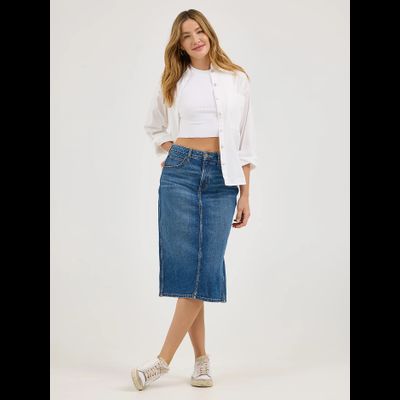 Юбка Lee® Legendary Back Slit Denim Skirt