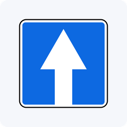 Дорожный знак 5.5 Дорога с односторонним движением