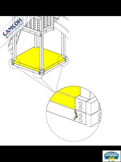 Чехол на песочницу для детской площадки