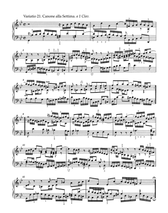 Bach, J.S. Goldberg-Variationen BWV 988: für Klavier (mit Fingersätzen)