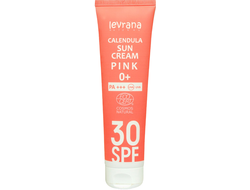 Крем для лица и тела солнцезащитный "Календула" Pink SPF30 , 100мл (Levrana)