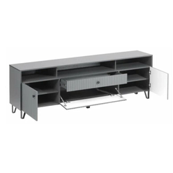 ОЛИВИЯ Тумба ТВ (2000*668*426мм), графит/графит софт
