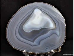 Агат - полированный спил 142*122*6мм