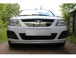 Защита радиатора Lada Largus 2012- / Largus Cross 2014- black верх