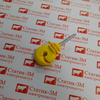 Изолятор кольцевой для дерева (желтый)