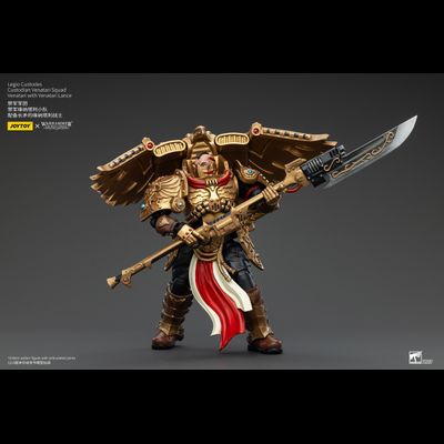 Легио Кустодес - Кустодий-венатар (Warhammer Horus Heresy) - КОЛЛЕКЦИОННАЯ ФИГУРКА 1/18  Legio Custodes Custodian Venatari with Venatari Lance (JT00799) - JOYTOY