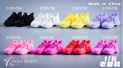 Женские кроссовки (белые) 1/6 Street shoes (21XG73B) - VSTOYS