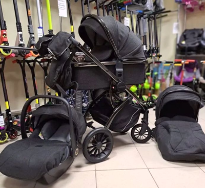 Детская коляска 3 в 1 Luxmom 770 Серый