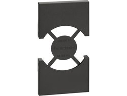 Лицевая панель розетки 2 модуля, черная - Bticino - Living Now KG03