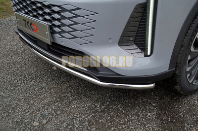 Защита передняя нижняя 42,4 мм ТСС для Exeed RX 2.0L 4WD 2023-