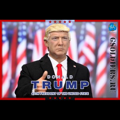 Дональд Трамп  - Коллекционная фигурка 1/6 Donald Trump (AP002) - DID