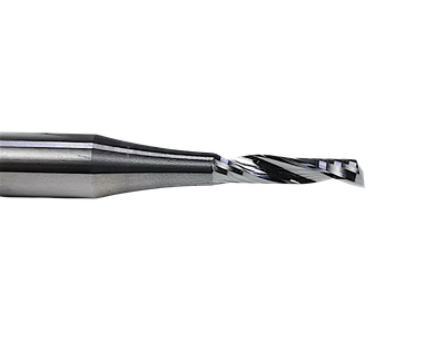 Фреза спиральная по пластику 2x8 s6x45 Z1 HM стружка вверх