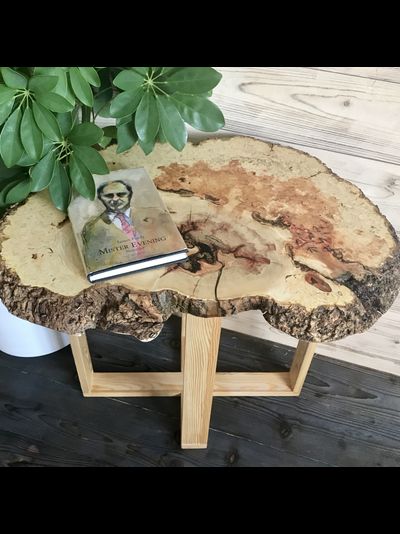 столик из спила ясеня
