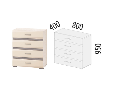 Комод Фреска 66.32