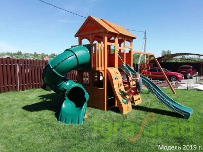 Детская площадка IgraGrad Клубный домик 3 с трубой
