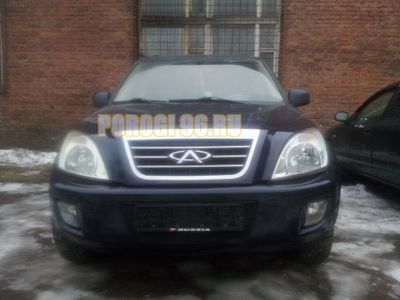 Защита радиатора Chery Tiggo (Tagaz Tingo) 2006-2012 black