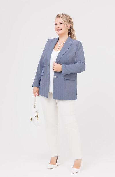 Жакет 172537 синий 50-66р