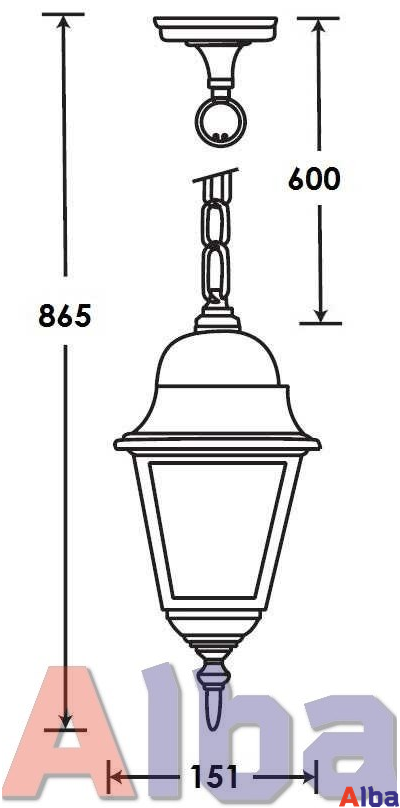 Quadro S 79905 bl Парковый светильник