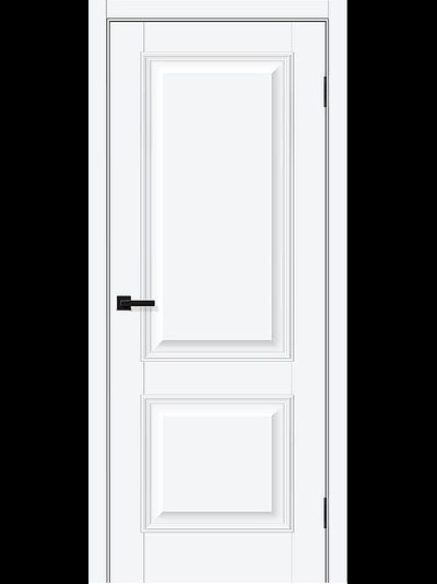 Дверь белая Классик-12 White Silk под эмаль