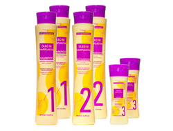 Набор для выпрямления волос Oleo M Hairplastia 1000/1000/300 мл.