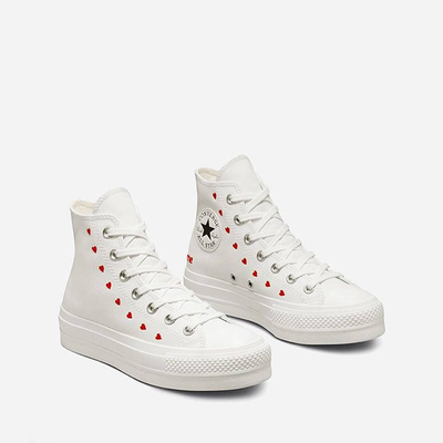 фирменные кеды конверс с сердечками Converse Chuck Taylor A01599C