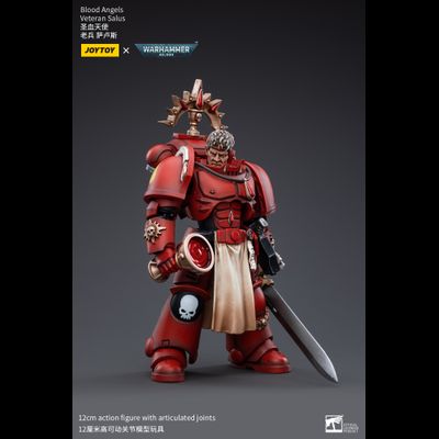Салюс, ветеран Кровавых Ангелов (Warhammer 40k) - КОЛЛЕКЦИОННАЯ ФИГУРКА 1/18 Blood Angels Veteran Salus (JT3389) - JOYTOY