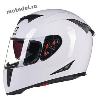 Шлем GXT SX07 интеграл (мотошлем) с очками, белый
