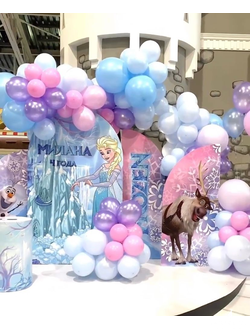 Фотозона в стиле "Холодное сердце"