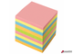 Блок для записей BRAUBERG проклеенный, куб 9×9х9 см, цветной. 129207