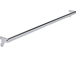 2246C Перекладина-вешало L-образное навесное прилегающее овальное хром L=1200 мм для системы Базис/Canalina/Global