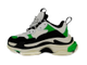 Balenciaga Triple S Черные с зеленым