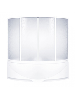 Шторка на ванну BAS Империал, Ирис, Модена 150 пластик Вотер