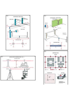 Плакаты ПРОФТЕХ "Геодезические работы в строительно-монтажном производстве" (20 пл, винил, 70х100)