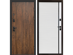 Дверь стальная Твист с панелью Porte White