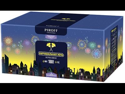 Батарея салютов КАРНАВАЛЬНАЯ НОЧЬ БСП0118810 PIROFF | Neva-Salut.com