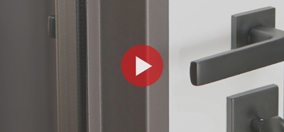 Стальная дверь   Arteon с окном (терморазрыв 3к)